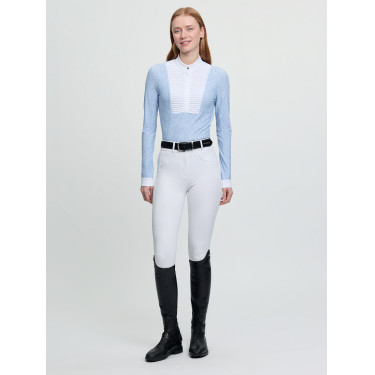 Polo da concorso LeMieux a maniche lunghe Arielle donna Nebbia Blu