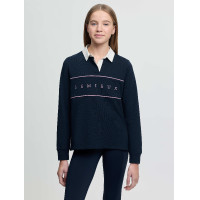 Polo da rugby LeMieux Young Rider Riley Marina Blu marino