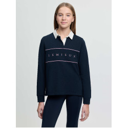 Polo da rugby LeMieux Young Rider Riley Marina Blu marino
