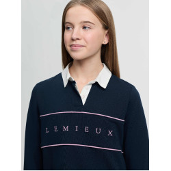 Polo da rugby LeMieux Young Rider Riley Marina Blu marino