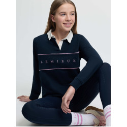 Polo da rugby LeMieux Young Rider Riley Marina Blu marino