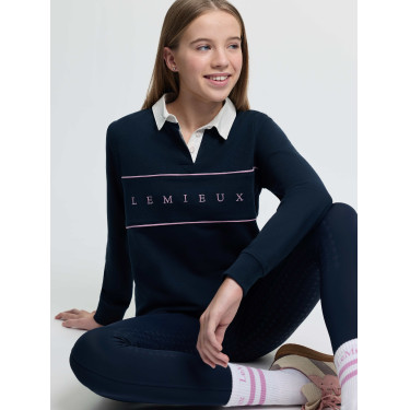 Polo da rugby LeMieux Young Rider Riley Marina Blu marino
