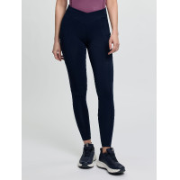 Pantaloni da equitazione pull-on LeMieux da donna Simone con grip parziale incrociato Marina Blu marino Pantaloni da equitazione pull-on LeMieux da donna Simone con grip parziale incrociato Marina Blu marino