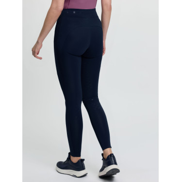 Pantaloni da equitazione pull-on LeMieux da donna Simone con grip parziale incrociato Marina Blu marino