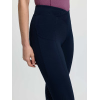 Pantaloni da equitazione pull-on LeMieux da donna Simone con grip parziale incrociato Marina Blu marino Pantaloni da equitazione pull-on LeMieux da donna Simone con grip parziale incrociato Marina Blu marino