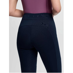 Pantaloni da equitazione pull-on LeMieux da donna Simone con grip parziale incrociato Marina Blu marino