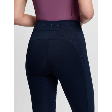 Pantaloni da equitazione pull-on LeMieux da donna Simone con grip parziale incrociato Marina Blu marino