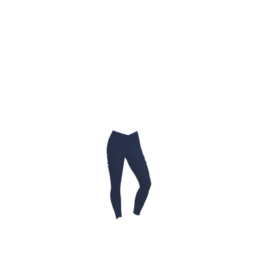 Pantaloni da equitazione pull-on LeMieux da donna Simone con grip parziale incrociato Marina Blu marino
