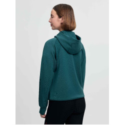 Felpa con cappuccio LeMieux Nadine Airflow donna Giungla Verde