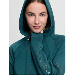Felpa con cappuccio LeMieux Nadine Airflow donna Giungla Verde