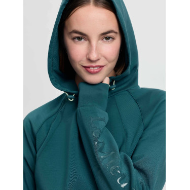 Felpa con cappuccio LeMieux Nadine Airflow donna Giungla Verde