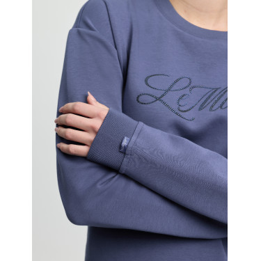 Felpa girocollo da donna LeMieux Christina Sfumato Blu