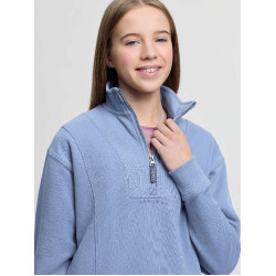 Felpa con collo con zip LeMieux Young Rider Vianne Blu polvere