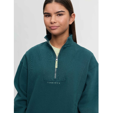Felpa con collo con zip LeMieux Young Rider Vianne Giungla Verde Felpa con collo con zip LeMieux Young Rider Vianne Giungla Verde