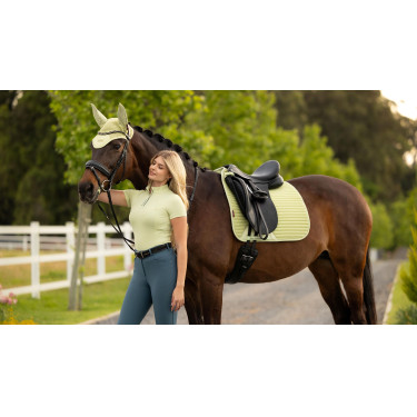 Sottosella da dressage LeMieux Square in tessuto mesh Air-Tek Distintivo Verde Sottosella da dressage LeMieux Square in tessuto mesh Air-Tek Distintivo Verde