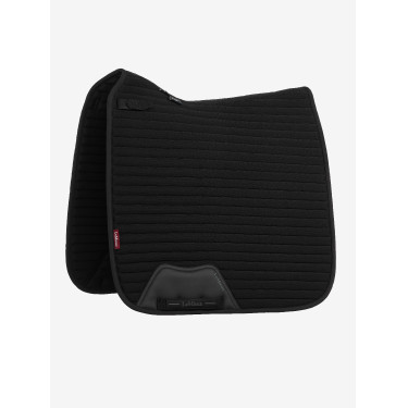 Sottosella da dressage LeMieux Square in tessuto mesh Air-Tek Nero