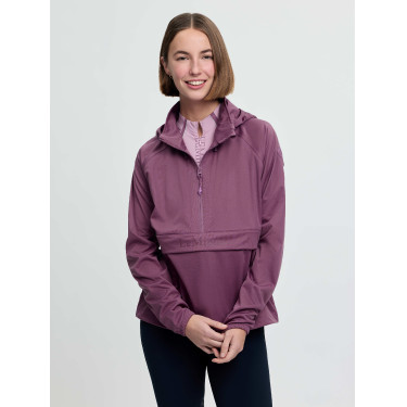 Giacca impermeabile LeMieux mezza zip Perri donna Malva
