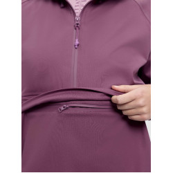 Giacca impermeabile LeMieux mezza zip Perri donna Malva
