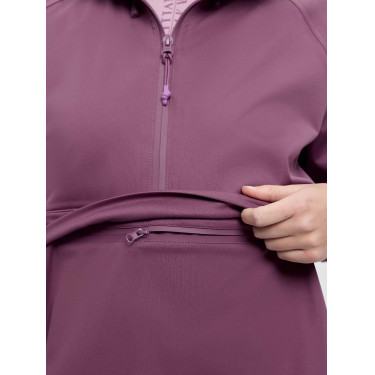 Giacca impermeabile LeMieux mezza zip Perri donna Malva