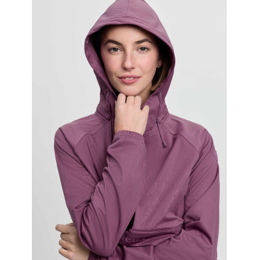 Giacca impermeabile LeMieux mezza zip Perri donna Malva