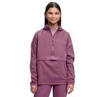 Giacca impermeabile LeMieux Young Rider con zip tre quarti Paige Malva