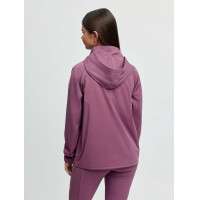 Giacca impermeabile LeMieux Young Rider con zip tre quarti Paige Malva