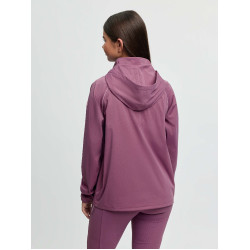 Giacca impermeabile LeMieux Young Rider con zip tre quarti Paige Malva