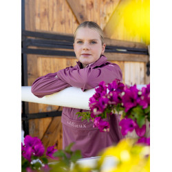 Giacca impermeabile LeMieux Young Rider con zip tre quarti Paige Malva