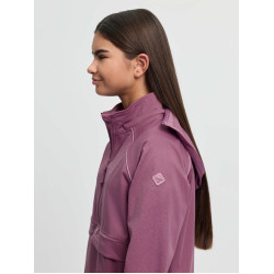 Giacca impermeabile LeMieux Young Rider con zip tre quarti Paige Malva