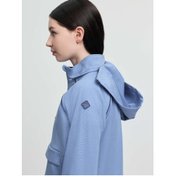 Giacca impermeabile LeMieux Young Rider con zip tre quarti Paige Blu polvere