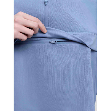 Giacca impermeabile LeMieux Young Rider con zip tre quarti Paige Blu polvere