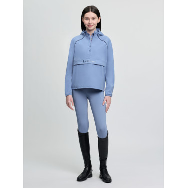 Giacca impermeabile LeMieux Young Rider con zip tre quarti Paige Blu polvere