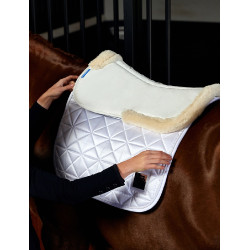 Ammortizzatore WeatherBeeta in memory foam con bordo in pile Comfort Bianco