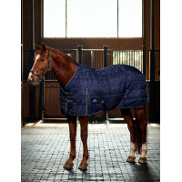 Coperta da box Weatherbeeta ComFiTec PP Channel 220 g con collo staccabile Blu marino / antracite
