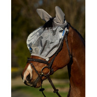 Maschera anti-mosche Weatherbeeta ComFiTec Hexi Shield Ride Argento