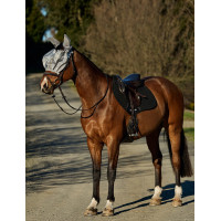 Maschera anti-mosche Weatherbeeta ComFiTec Hexi Shield Ride Argento