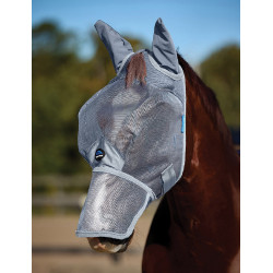 Maschera anti-mosche Weatherbeeta ComFiTec in rete resistente con orecchie e naso Grigio