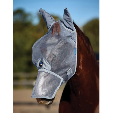 Maschera anti-mosche Weatherbeeta ComFiTec in rete resistente con orecchie e naso Grigio