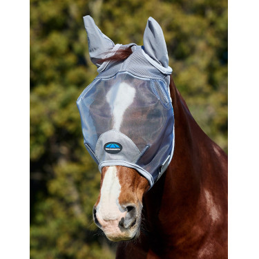 Maschera antimosche Weatherbeeta ComFiTec in rete resistente con orecchie Grigio
