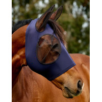 Maschera anti-mosche Weatherbeeta ComFiTec Deluxe Stretch con orecchie Blu navy / nero