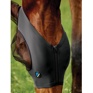Maschera anti-mosche Weatherbeeta ComFiTec Deluxe Stretch con orecchie Nero / nero