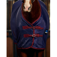 Coperta asciugante WeatherBeeta in pile antistatico Marino / bordeaux Blu
