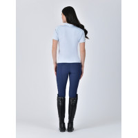 Polo Weatherbeeta Performance donna maniche corte 37,5 temperatura Blu nebbia