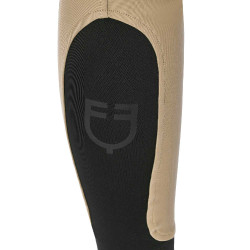 Pantaloni da equitazione da donna Equestro con grip alle ginocchia a vita alta Incenso Beige