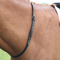 Collare da collo in cuoio Shires Velociti Gara Nero