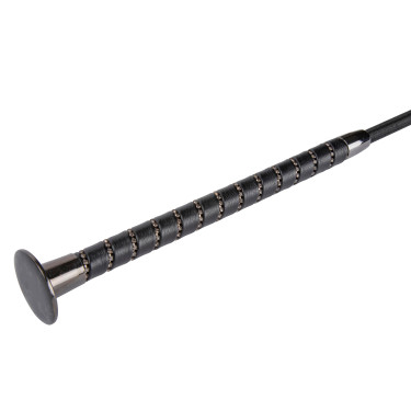 Frusta da dressage con strass Deluxe Shires Nero