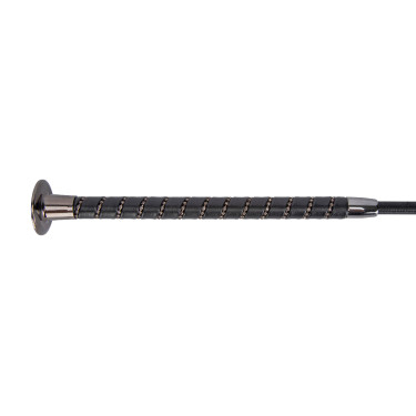 Frusta da dressage con strass Deluxe Shires Nero