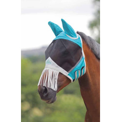 Maschera anti mosche con frange sul naso Shires FlyGuard Pro