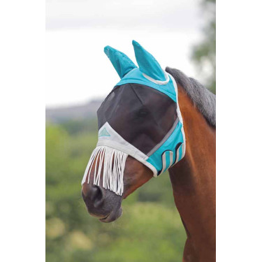 Maschera anti mosche con frange sul naso Shires FlyGuard Pro