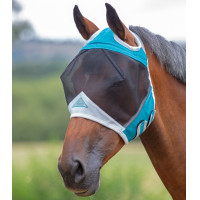 Maschera antimosche Shires con foro per le orecchie FlyGuard Pro Blu petrolio Maschera antimosche Shires con foro per le orecchie FlyGuard Pro Blu petrolio